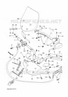 GUIDON ET CABLES pour Yamaha XCITY 2011