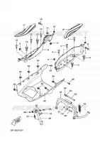 SUPPORT / REPOSE PIEDS pour Yamaha XCITY 2011