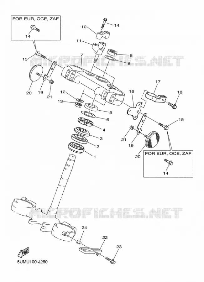 DIRECTION Yamaha MOTO 250 2011 WRF  WR250F