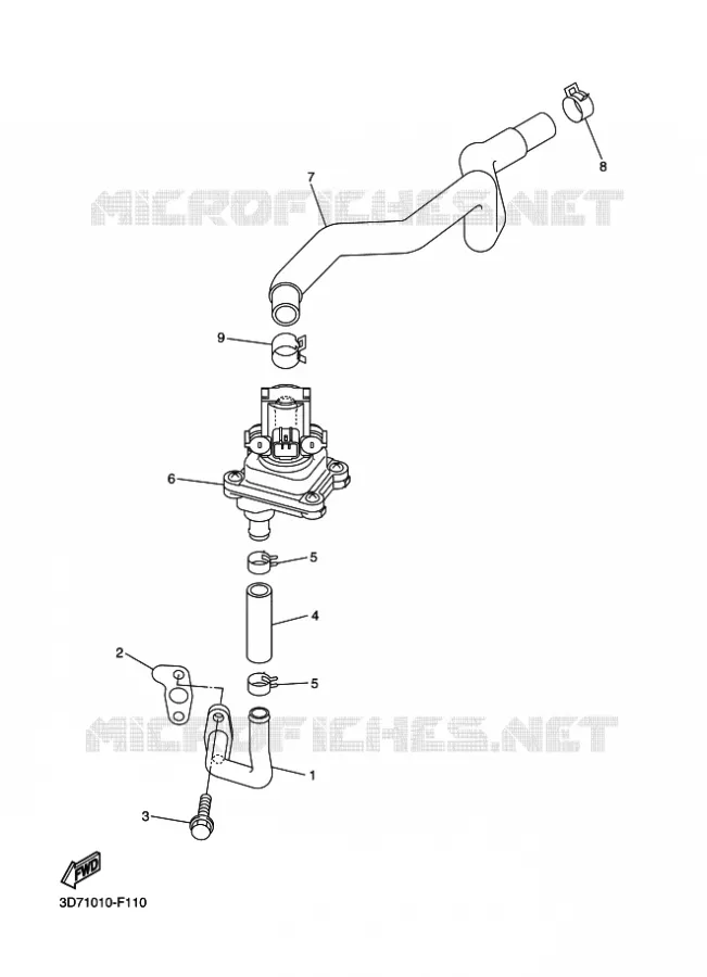 SYSTÈME D'ADMISSION D'AIR AIS Yamaha MOTO 250 2011 WR-R  WR250R
