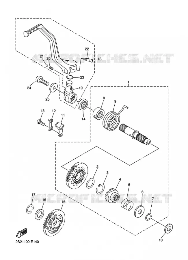 DEMARREUR Yamaha MOTO 450 2011 WRF  WR450F
