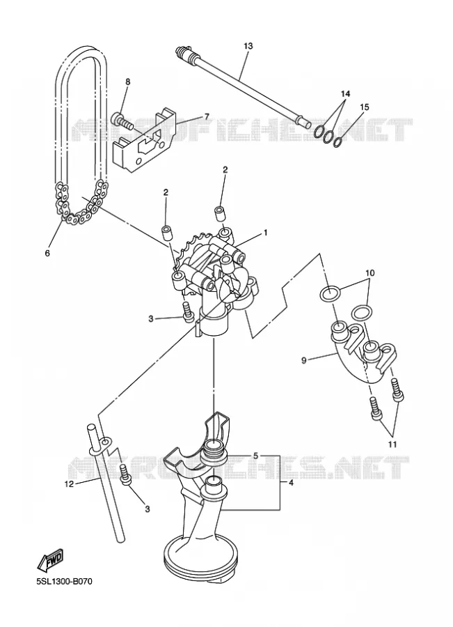 POMPE A HUILE Yamaha MOTO 600 2011 XJ6  XJ6FA
