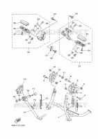 SUPPORT / REPOSE PIEDS pour Yamaha TMAX ABS 2011