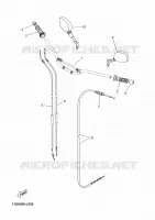 GUIDON ET CABLES pour Yamaha XTZ TENERE 2011
