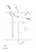 GUIDON ET CABLES pour Yamaha XTZ TENERE ABS 2011