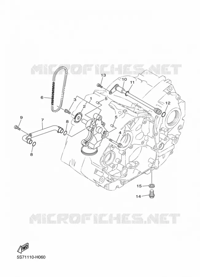 POMPE A HUILE Yamaha MOTO 950 2011 MIDNIGHT STAR  XVS950A