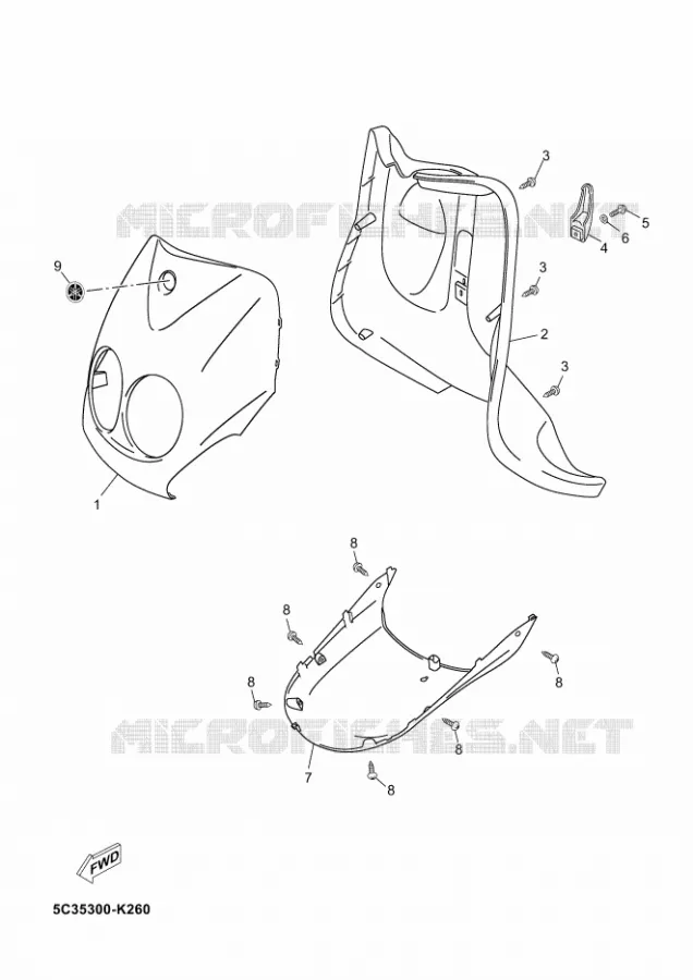 PROTEGE JAMBES Yamaha SCOOTER 50 2011 NEOS 4T  YN50F NEO'S