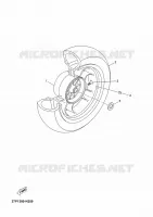 ROUE ARRIERE pour Yamaha XMAX 2011