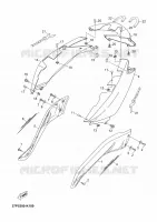 COUVERCLE LATERAL pour Yamaha XMAX 2011