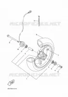 ROUE AVANT pour Yamaha NITRO NAKED 2011