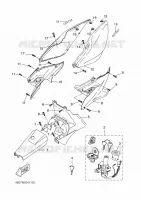 COUVERCLE LATERAL pour Yamaha NITRO NAKED 2011