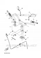 GUIDON ET CABLES pour Yamaha NITRO NAKED 2011