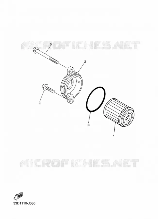 FILTRE A HUILE Yamaha MOTO 450 2011 YZF  YZ450F