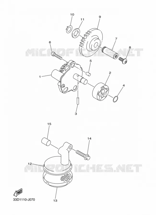 POMPE A HUILE Yamaha MOTO 450 2011 YZF  YZ450F