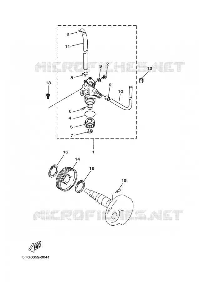 POMPE A HUILE Yamaha SCOOTER 50 2012 BW'S  CW50 BW'S