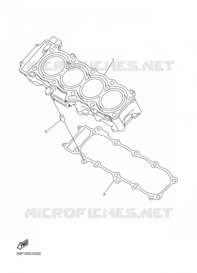 CYLINDRE Yamaha MOTO 800 2012 FZ8 ABS  FZ8-NA