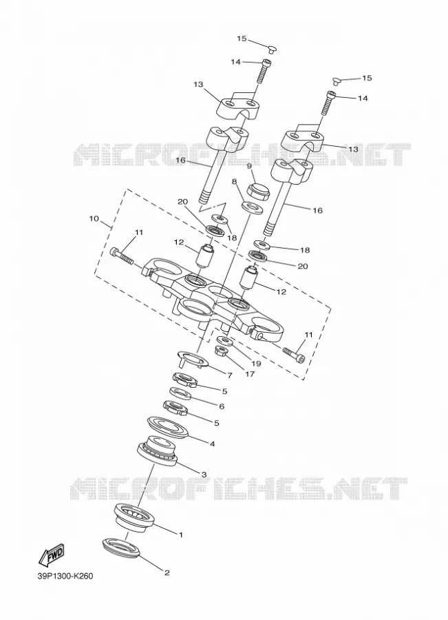 DIRECTION Yamaha MOTO 800 2012 FZ8 ABS  FZ8-NA