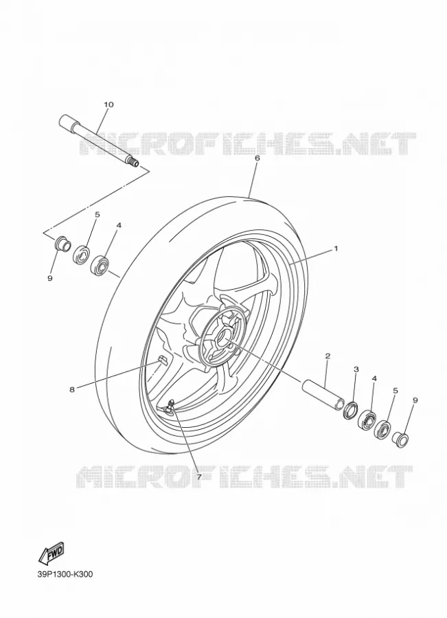 ROUE AVANT Yamaha MOTO 800 2012 FAZER  FZ8-S