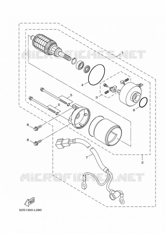DEMARREUR Yamaha SCOOTER 150 2012 XENTER  HW151