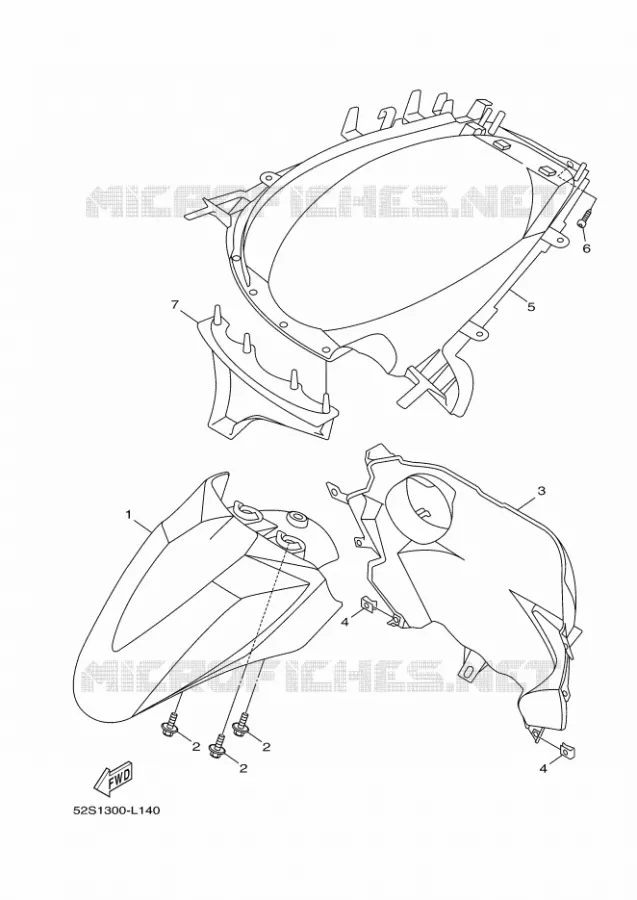 GARDE BOUE Yamaha SCOOTER 150 2012 XENTER  HW151
