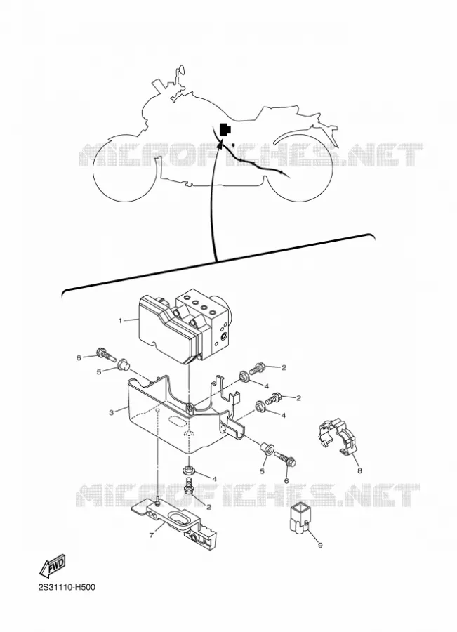 PARTIE ELECTRIQUE 3 Yamaha MOTO 1700 2012 VMAX  VMX17