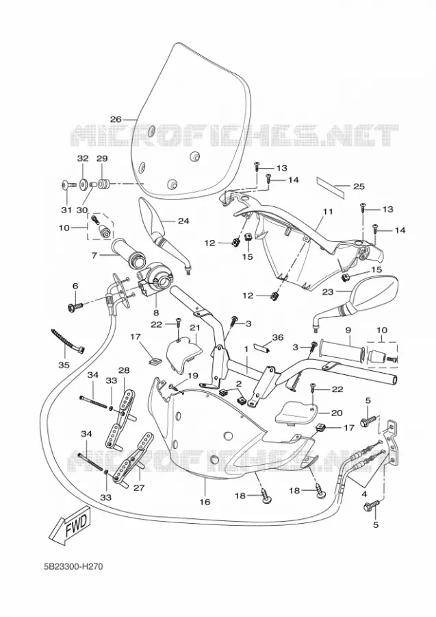 GUIDON ET CABLES Yamaha SCOOTER 125 2012 XCITY  VP125 XCITY