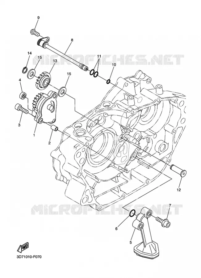 POMPE A HUILE Yamaha MOTO 250 2012 WR-R  WR250R
