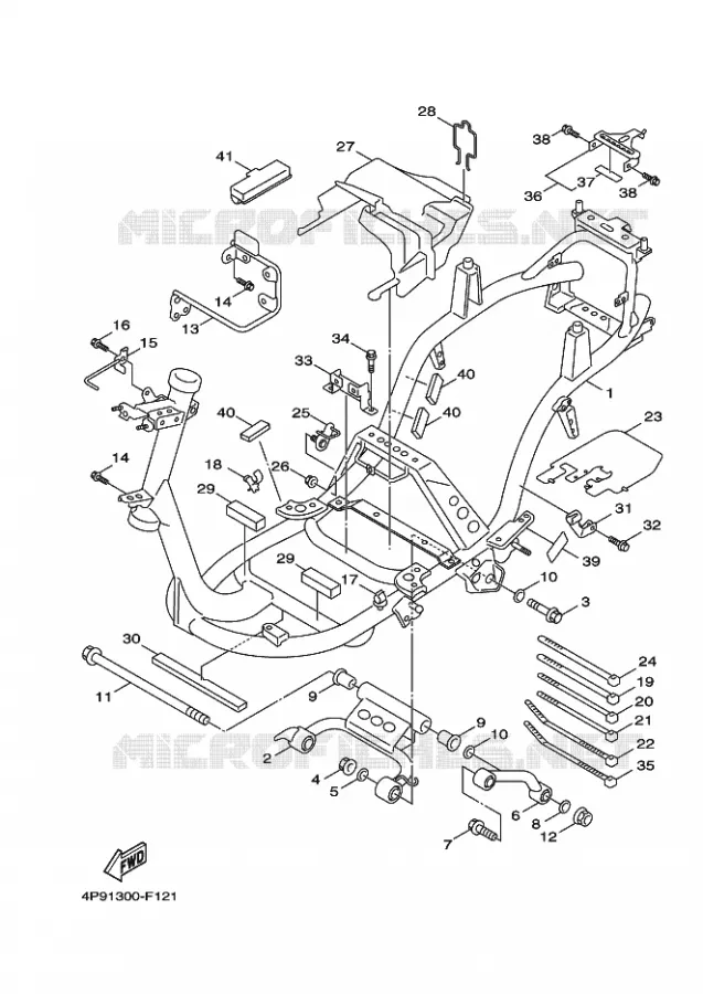 CADRE Yamaha SCOOTER 125 2012 CYGNUS  XC125