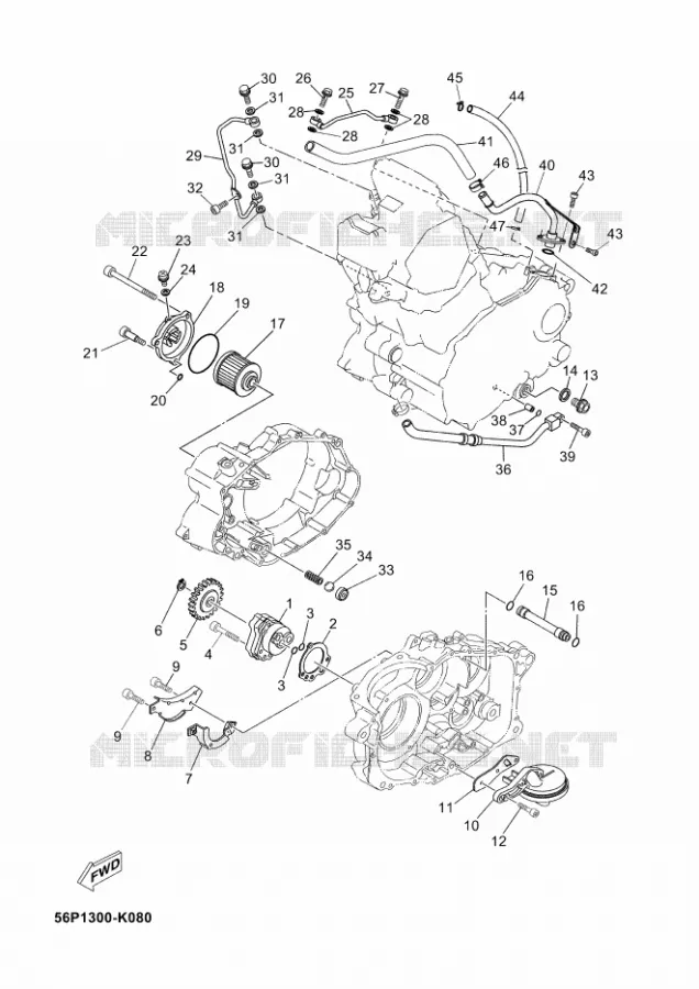 POMPE A HUILE Yamaha MOTO 660 2012 XTZ TENERE  XT660Z TENERE