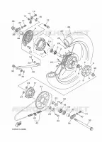 ROUE ARRIERE 2 pour Yamaha YBR 2012