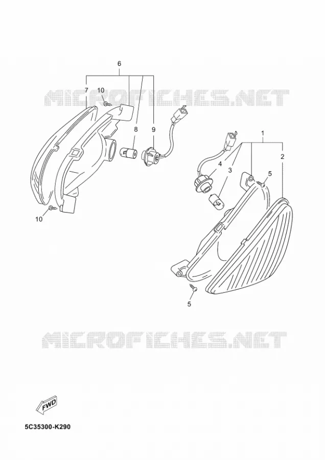 CLIGNOTANT Yamaha SCOOTER 50 2012 NEOS  YN50 NEO'S