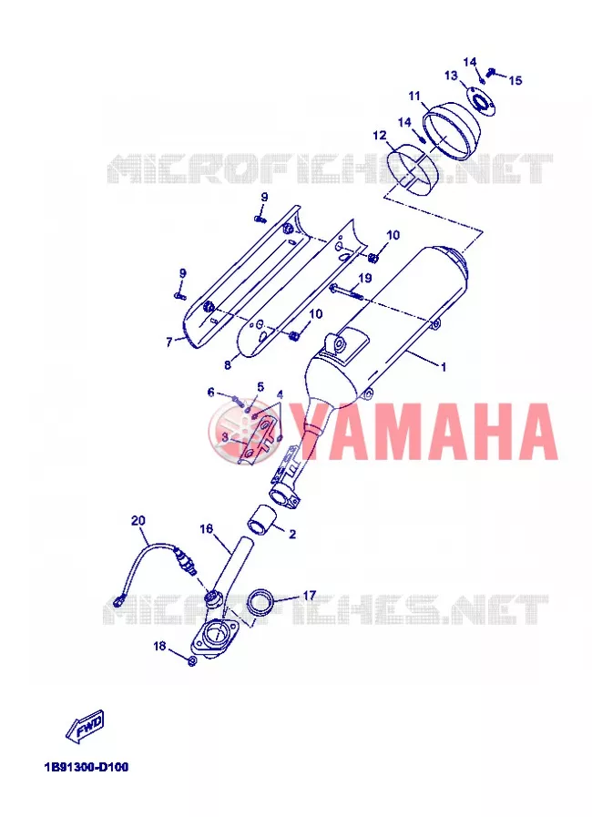 ECHAPPEMENT Yamaha SCOOTER 125 2012 XMAX  YP125R