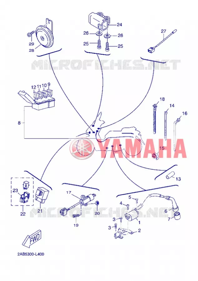 PARTIE ELECTRIQUE 2 Yamaha SCOOTER 125 2012 XMAX  YP125R