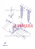 BRAS OSCILLANT / AMORTISSEUR pour Yamaha XMAX ABS 2012