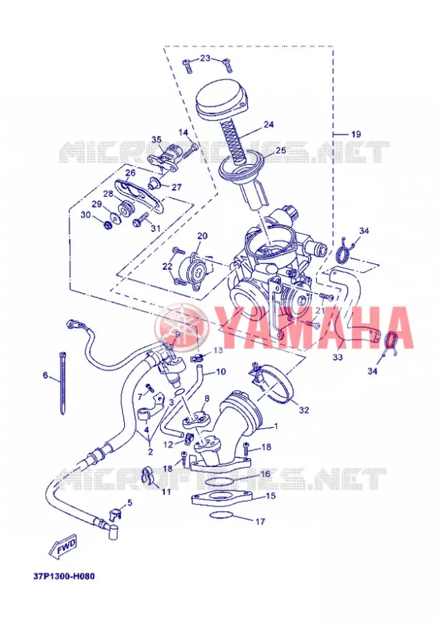 ADMISSION Yamaha SCOOTER 250 2012 XMAX  YP250R