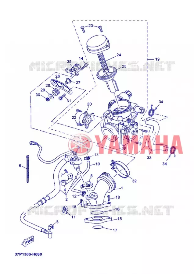 ADMISSION Yamaha SCOOTER 250 2012 XMAX  YP250R