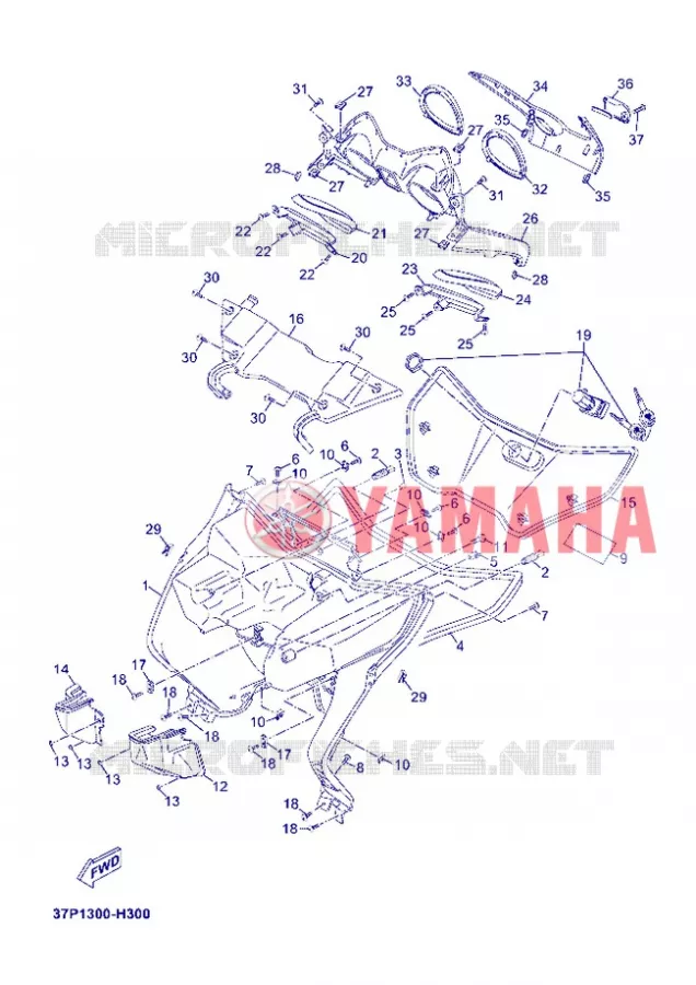 PROTEGE JAMBES Yamaha SCOOTER 250 2012 XMAX  YP250R
