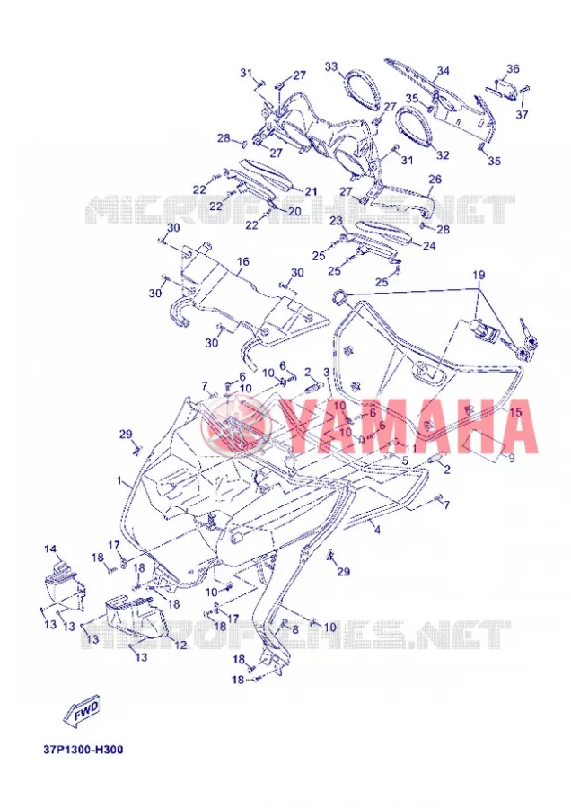 PROTEGE JAMBES Yamaha SCOOTER 250 2012 XMAX  YP250R