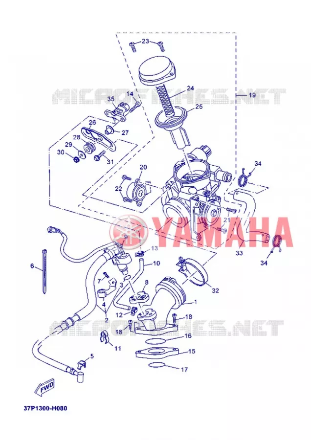 ADMISSION Yamaha SCOOTER 250 2012 XMAX  YP250R