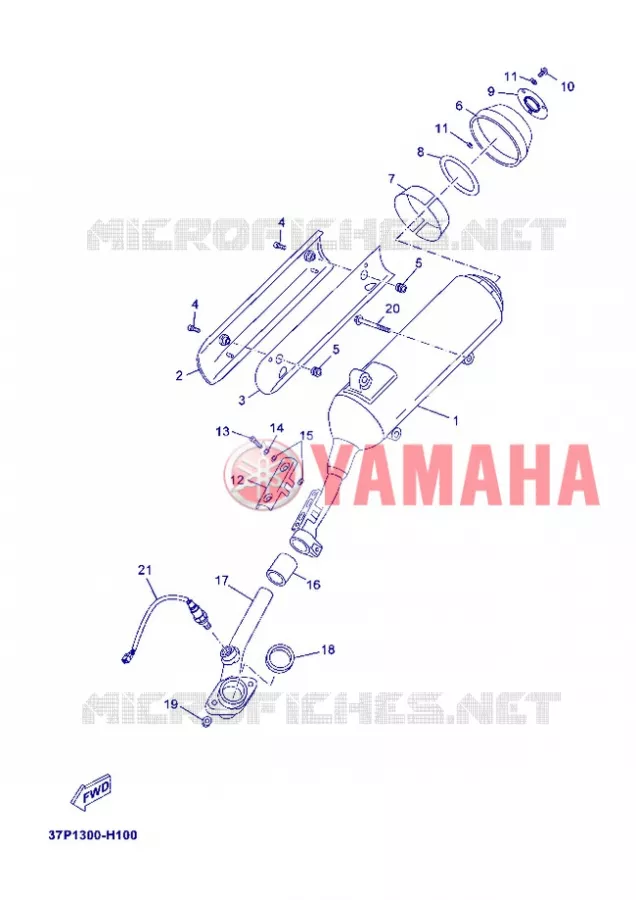 ECHAPPEMENT Yamaha SCOOTER 250 2012 XMAX  YP250R
