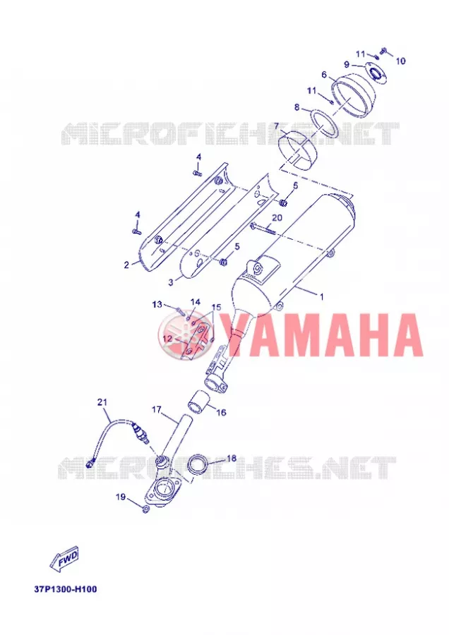 ECHAPPEMENT Yamaha SCOOTER 250 2012 XMAX  YP250R