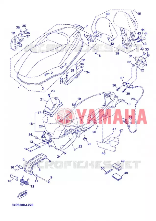 SELLE Yamaha SCOOTER 250 2012 XMAX  YP250R