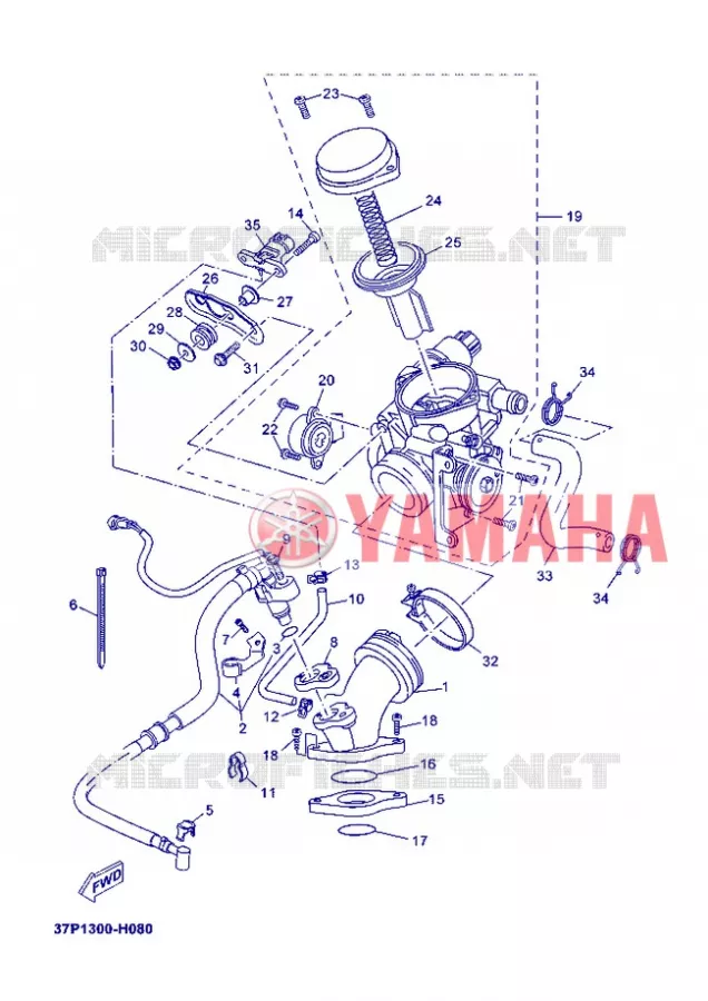 ADMISSION Yamaha SCOOTER 250 2012 XMAX  YP250R