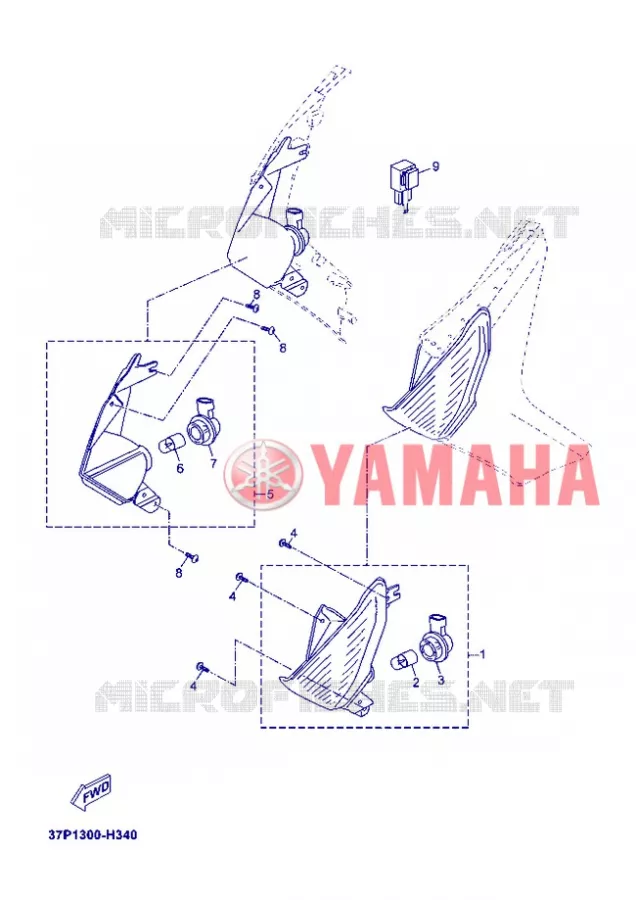 CLIGNOTANT Yamaha SCOOTER 250 2012 XMAX ABS  YP250RA