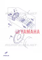 ETRIER DE FREIN ARRIERE pour Yamaha XMAX ABS 2012