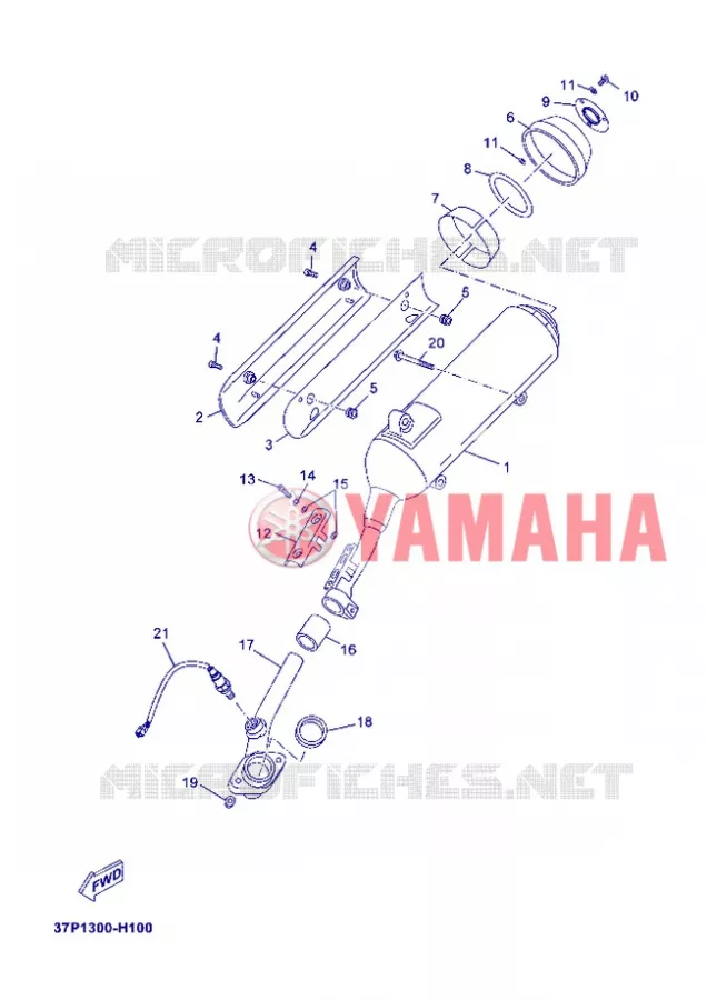 ECHAPPEMENT Yamaha SCOOTER 250 2012 XMAX ABS  YP250RA