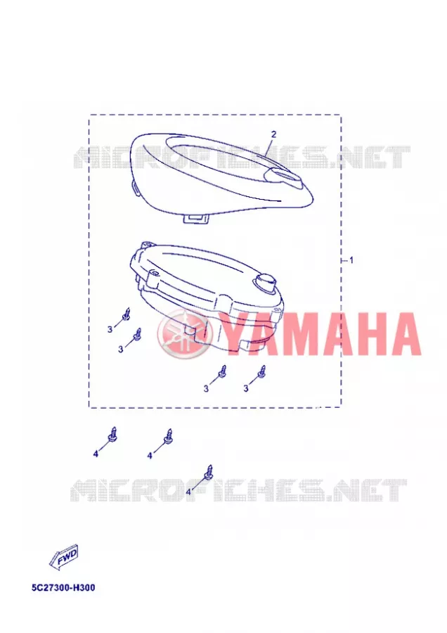 COMPTEUR  Yamaha SCOOTER 50 2012 OVETTO 4T UBS  YN50FU