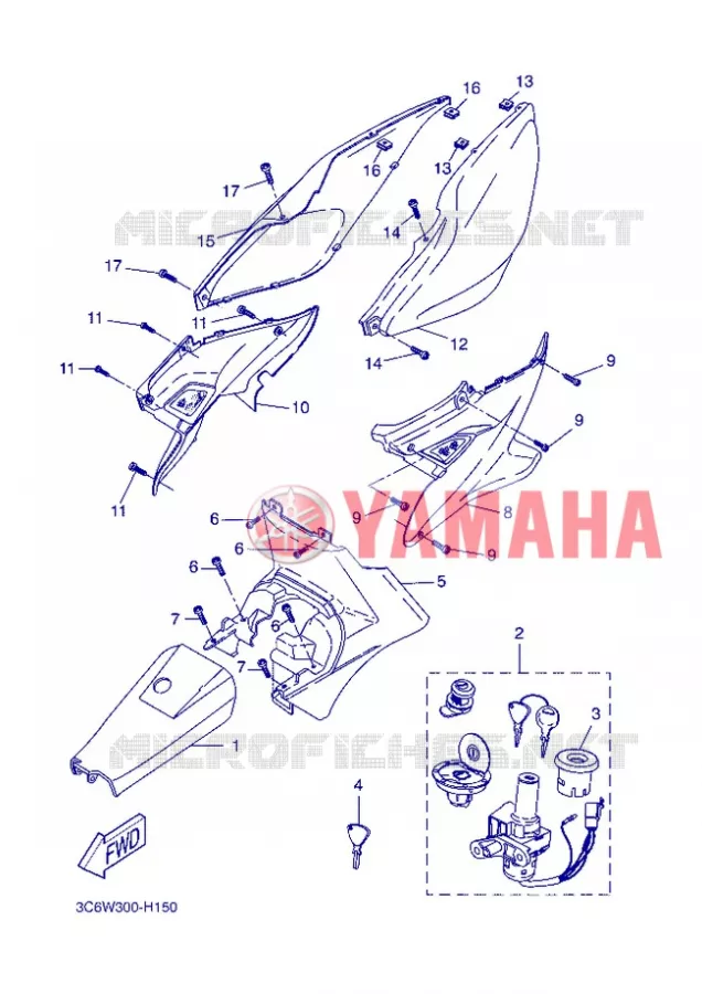 COUVERCLE LATERAL Yamaha SCOOTER 50 2012 NITRO  YQ50 NITRO
