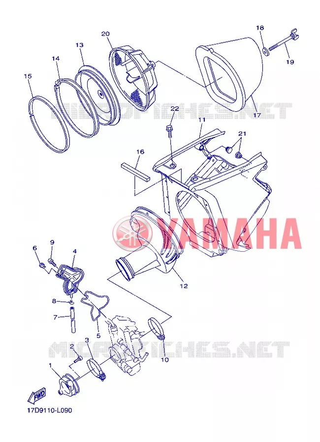 ADMISSION Yamaha MOTO 250 2012 YZF  YZ250F