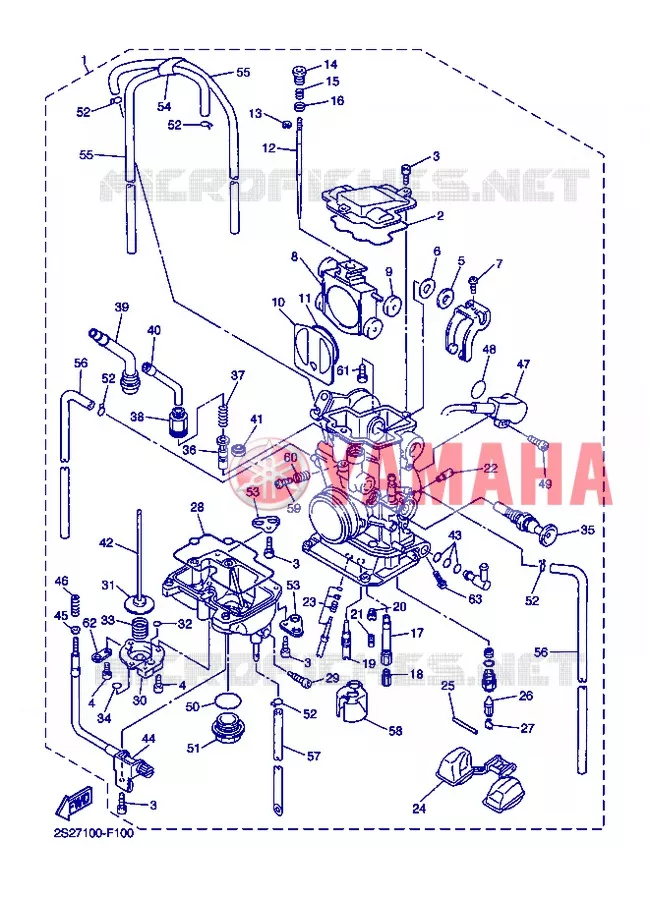 CARBURATEUR Yamaha MOTO 250 2012 YZF  YZ250F